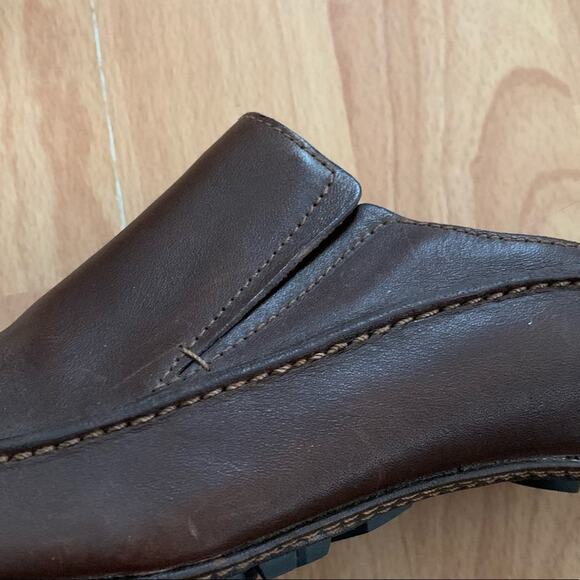 Timberland Brown Leather Smart Comfort System Driving Mules Women's Size 7M - Picture 4 of 9